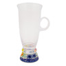 Polish Pottery Cappuccino Glass 10 oz Vibrant Hanging Garden UNIKAT