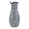 Polish Pottery Carafe 5 Cup Blue Confetti