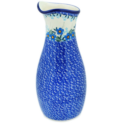 Polish Pottery Carafe 5 Cup Blue Joy