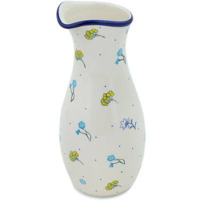 Polish Pottery Carafe 5 Cup Caught In The Wind