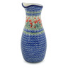 Polish Pottery Carafe 5 Cup Crimson Bells