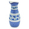 Polish Pottery Carafe 5 Cup Delicate Magnolia UNIKAT