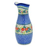 Polish Pottery Carafe 5 Cup Festive Avian Delight UNIKAT