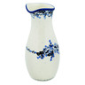 Polish Pottery Carafe 5 Cup Flowers At Dusk