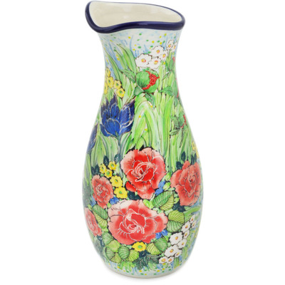 Polish Pottery Carafe 5 Cup Grandma&#039;s Bouquet UNIKAT