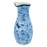 Polish Pottery Carafe 5 Cup Light Blue Misty Dragonfly