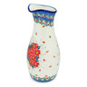 Polish Pottery Carafe 5 Cup Pink Forget Me Not UNIKAT