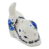 Polish Pottery Cat Figurine 2&quot; Lovely Blueberries