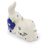 Polish Pottery Cat Figurine 3" Passion Poppy