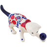 Polish Pottery Cat Figurine 5&quot; Burst Of Berries