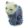 Polish Pottery Cat Figurine 5&quot; Odysseus