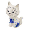 Polish Pottery Cat Figurine 6&quot; Poppy Triad
