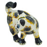 Polish Pottery Cat Figurine 6&quot; UNIKAT