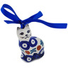 Polish Pottery Cat Ornament 2 oz Mosquito