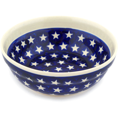 Polish Pottery cereal bowl America The Beautiful