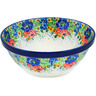 Polish Pottery Cereal Bowl Blooming Spring UNIKAT
