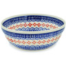 Polish Pottery cereal bowl Blue Heart