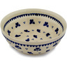 Polish Pottery cereal bowl Blue Heart Trio