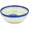 Polish Pottery cereal bowl Blue Lace Heart