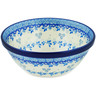Polish Pottery Cereal Bowl Blue Mistic Winter