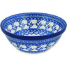 Polish Pottery cereal bowl Blue Twigs
