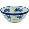 Polish Pottery cereal bowl Cornflower Wind UNIKAT