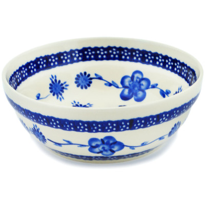 Polish Pottery cereal bowl Delicate Poppy
