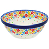 Polish Pottery cereal bowl Flower Meadow In The Garden UNIKAT