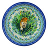 Polish Pottery cereal bowl Green Grove UNIKAT