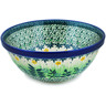 Polish Pottery cereal bowl Green Tranquility UNIKAT