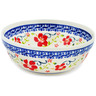 Polish Pottery cereal bowl Hibiscus Halo
