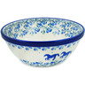 Polish Pottery cereal bowl Horse Gallop