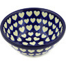 Polish Pottery Cereal Bowl Hypnotic Hearts