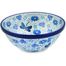Polish Pottery cereal bowl Light Blue Misty Dragonfly