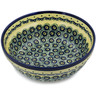 Polish Pottery cereal bowl Peacock Bumble Bee