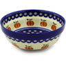 Polish Pottery cereal bowl Peacock Pumpkin Patch
