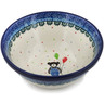Polish Pottery Cereal Bowl Teddy Bear UNIKAT