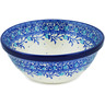 Polish Pottery cereal bowl Winter  Blue Bird