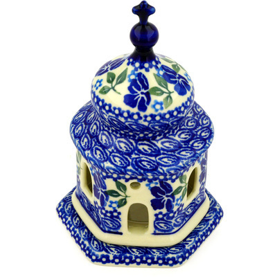 Polish Pottery Chapel Candle Holder 7&quot; Lovely Surprise