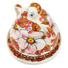 Polish Pottery Cheese Lady 4&quot; Autumn Wedding UNIKAT