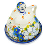 Polish Pottery Cheese Lady 4&quot; Floating Florals UNIKAT