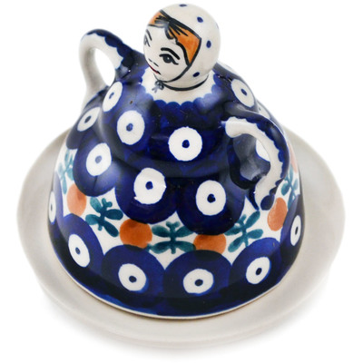 Polish Pottery Cheese Lady 4&quot; Mosquito