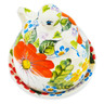 Polish Pottery Cheese Lady 4&quot; Summer Walk UNIKAT