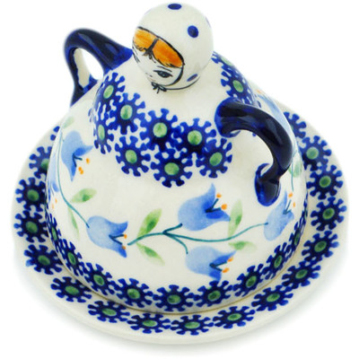 Polish Pottery Cheese Lady 4&quot; Sweet Dreams