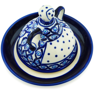 Polish Pottery Cheese Lady 5&quot; Catching Waves