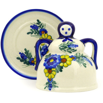 Polish Pottery Cheese Lady 5&quot;