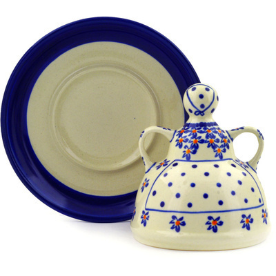 Polish Pottery Cheese Lady 5&quot; Remember Me