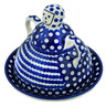 Polish Pottery Cheese Lady 8&quot; Blue Eyes