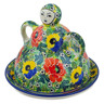 Polish Pottery Cheese Lady 8&quot; Breathtaking UNIKAT