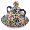 Polish Pottery Cheese Lady 8&quot; Bubble Machine UNIKAT